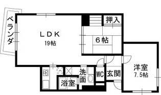 シロハイヌ門戸【1階】の間取り