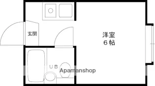 石切第二ハイツ【3階】の間取り