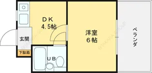 セジュール八戸ノ里【405号室】の間取り