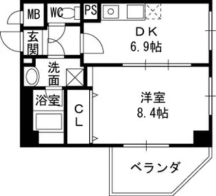 幸永マンション【3階】の間取り