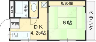 レジェンド小阪【3階】の間取り