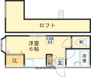 近代ビル【202号室】の間取り