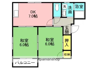 サニーハイツ【B202号室】の間取り