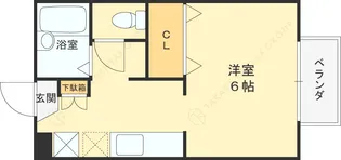 兵庫県西宮市甲子園一番町【アパート】の間取り