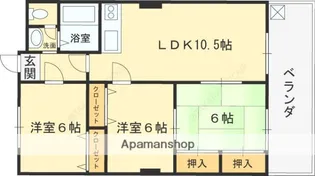 大阪府東大阪市長田東5丁目【マンション】の間取り