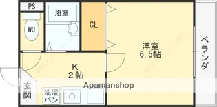 ロイヤルハイム上小阪【307号室】の間取り