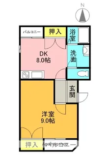プリモ伊加賀【2階】の間取り