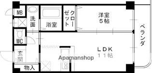 兵庫県尼崎市東園田町9丁目【マンション】の間取り