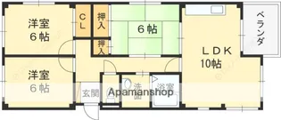 ヴェナビスタ石切【3階】の間取り