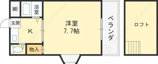 大阪府東大阪市岩田町5丁目【マンション】の間取り