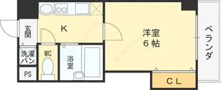 CITY SPIRE布施【6階】の間取り