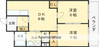 大阪府東大阪市西堤1丁目【マンション】の間取り