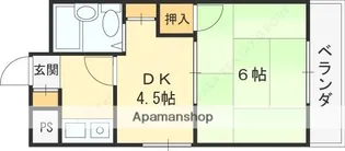 マンションプレザント【9階】の間取り