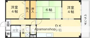 レクシア石切【2階】の間取り