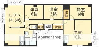 アルテハイム東大阪【5階】の間取り
