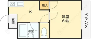 エクセル花園B棟【2階】の間取り