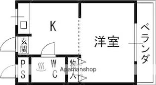 御殿山壱番館【2階】の間取り