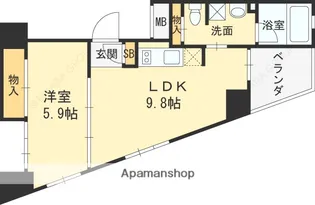 ピコットⅦ【5階】の間取り