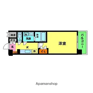 CASSIA高井田NORTHCOURT【102号室】の間取り