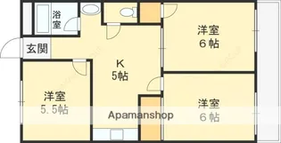 第一高山ハイツ【1階】の間取り