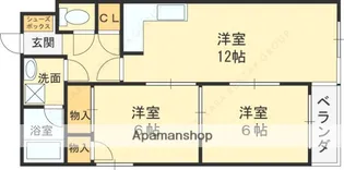 高須賀ハイツ【2階】の間取り