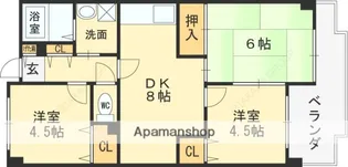 友井グレイス【305号室】の間取り