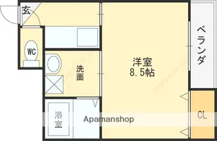 パールハイツ【1階】の間取り