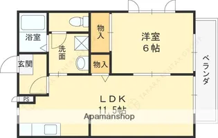 春日ハイツ【1階】の間取り