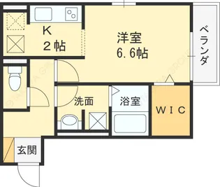 セジュール・ユイット西岩田【2階】の間取り