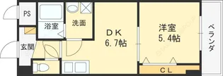 SOCIAL VILLAGE【602号室号室】の間取り