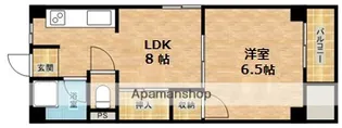 貴和芦屋ハウス【4階】の間取り