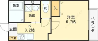 ウィステリア【102号室号室】の間取り