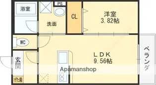 LA SOIE【3階】の間取り
