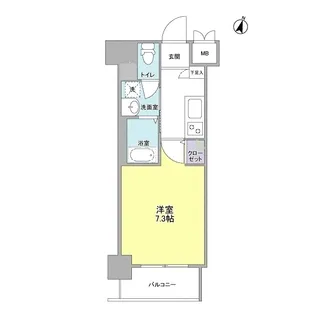 1Kの間取り画像