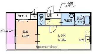 フジパレス クレアトゥール正覚寺 Ⅰ番館【0205号室】の間取り