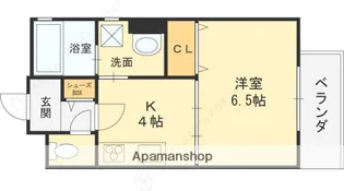 ロータス長瀬【303号室】の間取り