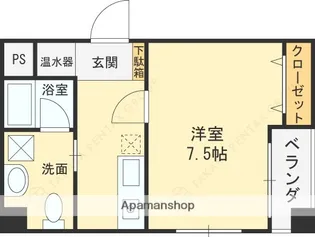 第10美和マンション【3階】の間取り
