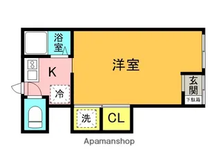 LA CHANCE瓢箪山ANNEX【1階】の間取り