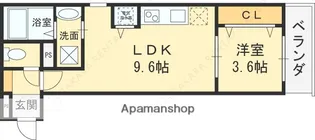 アート東大阪A【3階】の間取り