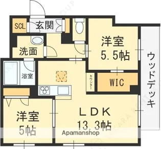 シャーメゾンTG VIA SOLE(ヴィアソーレ)【1階】の間取り