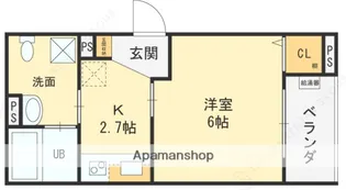 CRASTINE大蓮北4丁目C【3階】の間取り