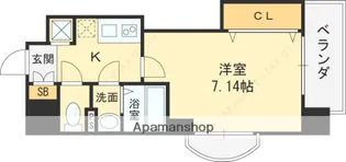 大阪府東大阪市足代新町【マンション】の間取り