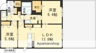 LA SUITE INFINI【1階】の間取り