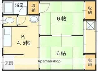 柳生文化【202号室】の間取り