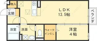 カーサ・エクレールB棟【101号室】の間取り