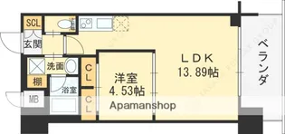 大阪府東大阪市高井田元町2丁目【マンション】の間取り