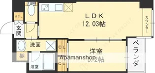 大阪府東大阪市長田中1丁目【マンション】の間取り