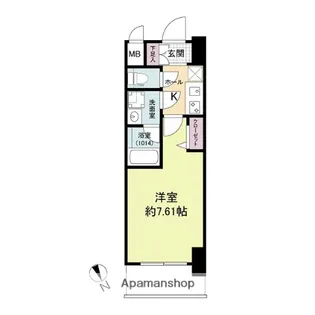 ブランシエスタ天満【10階】の間取り