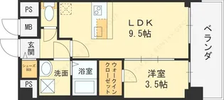 プレサンス長田レジェール【11階】の間取り