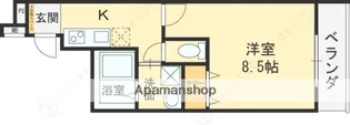 フジパレス弥刀駅北?番館【2階】の間取り